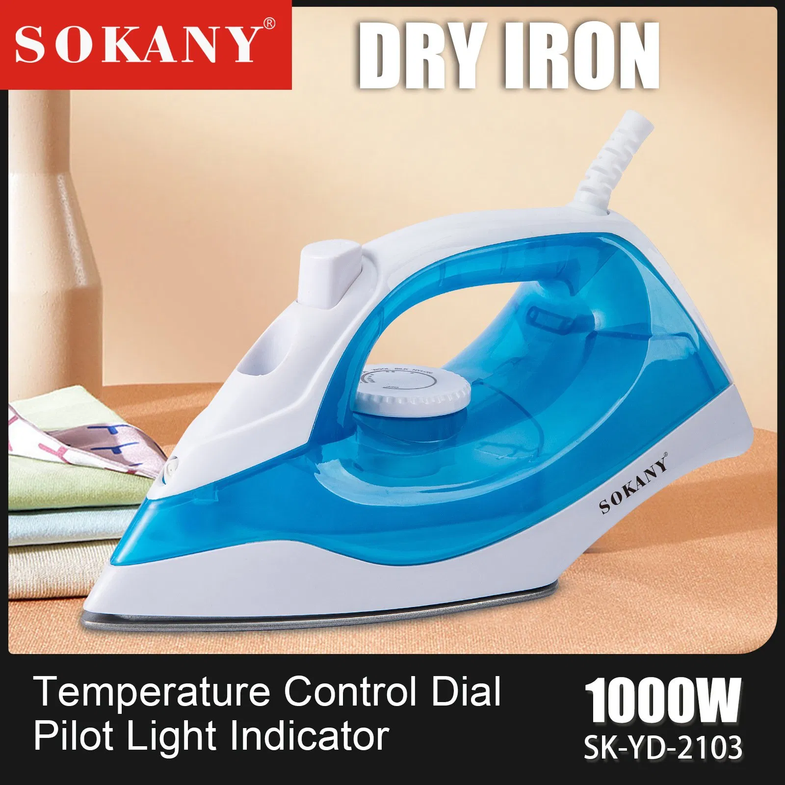 Electric Sokany Steam Iron Steam Press Iron Handheld Steam Iron Electric Steam Iron for Colths Steam Iron Press Cloth Iron Steam Wholesale Price