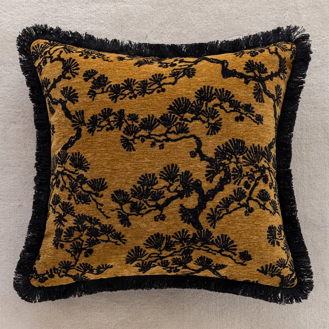 Home Textiles Cushion Covers Decorative Home Pillows Sofa Pillow Living Room Black Embroidery Cushion Cover