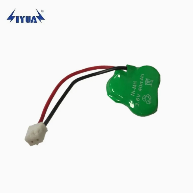 Manufacturer High-Precision Customizable Ni-MH 80mAh 1.2V 2.4V 3.6V Coin Cell Batteries with Wire
