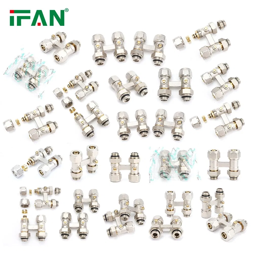 Ifan HVAC System Radiator H Valves Brass Straight H Radiator Valve