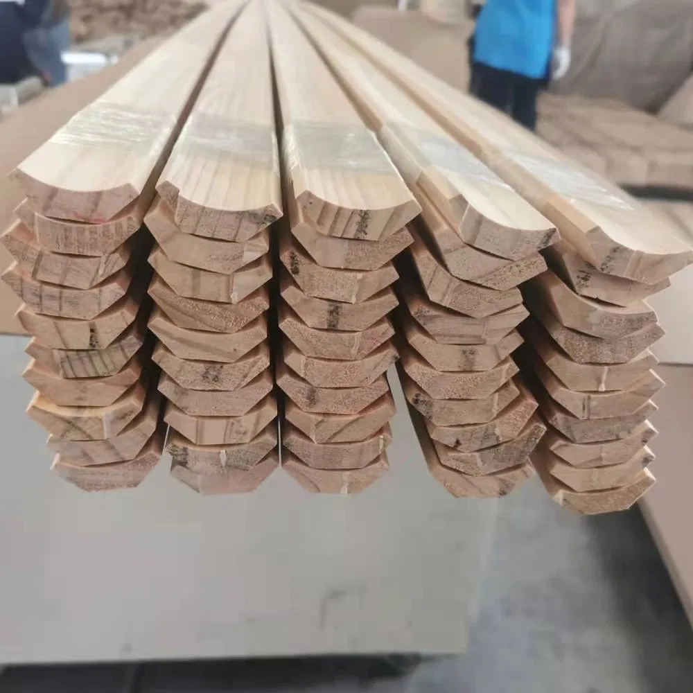 Decorative Furniture Architraves Raw Radiata Pine Wooden Crown Moulding
