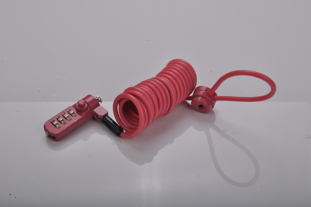 2018 New Design Bright Color Steel Cable Combination Security Computer Laptop Lock