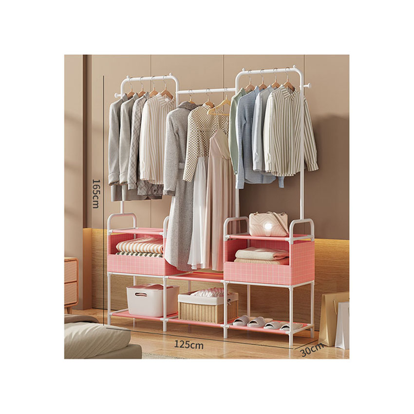 Folding Coat Drying Hanger with Wall Hooks Foldable Corner Wooden Hangers for Shoe and Clothes Drying Rack