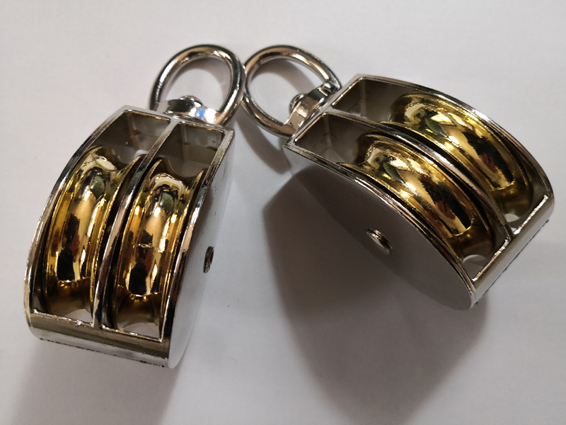 Pulley/ Single/Double/Fixed /Zinc Cast/ Nickel Plated/ Fixed Ring