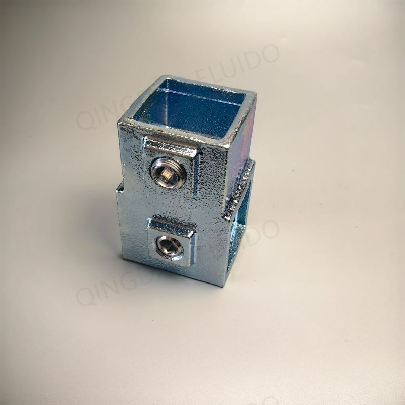 Malleable Iron Greenhouse Tube Clamp Fittings for Square Pipe 32mm