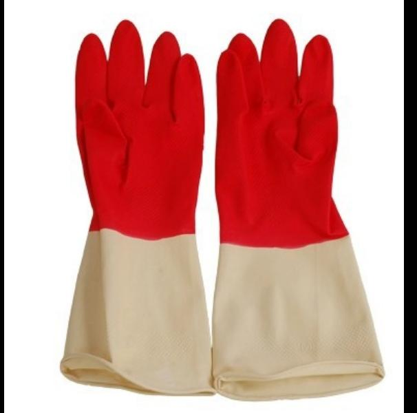 Latex Rubber Kitchen Dish Washing Gloves Bio Color Kitchen Work Gloves