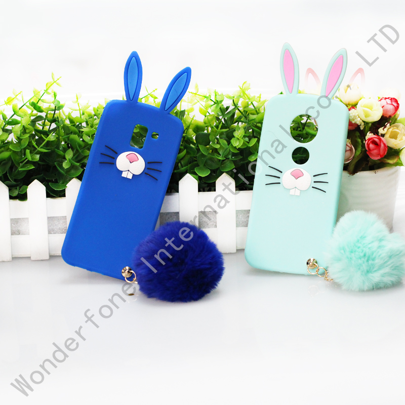 Puffer Ball Soft Slim Silicone Case for Samsung J4 J6 2018