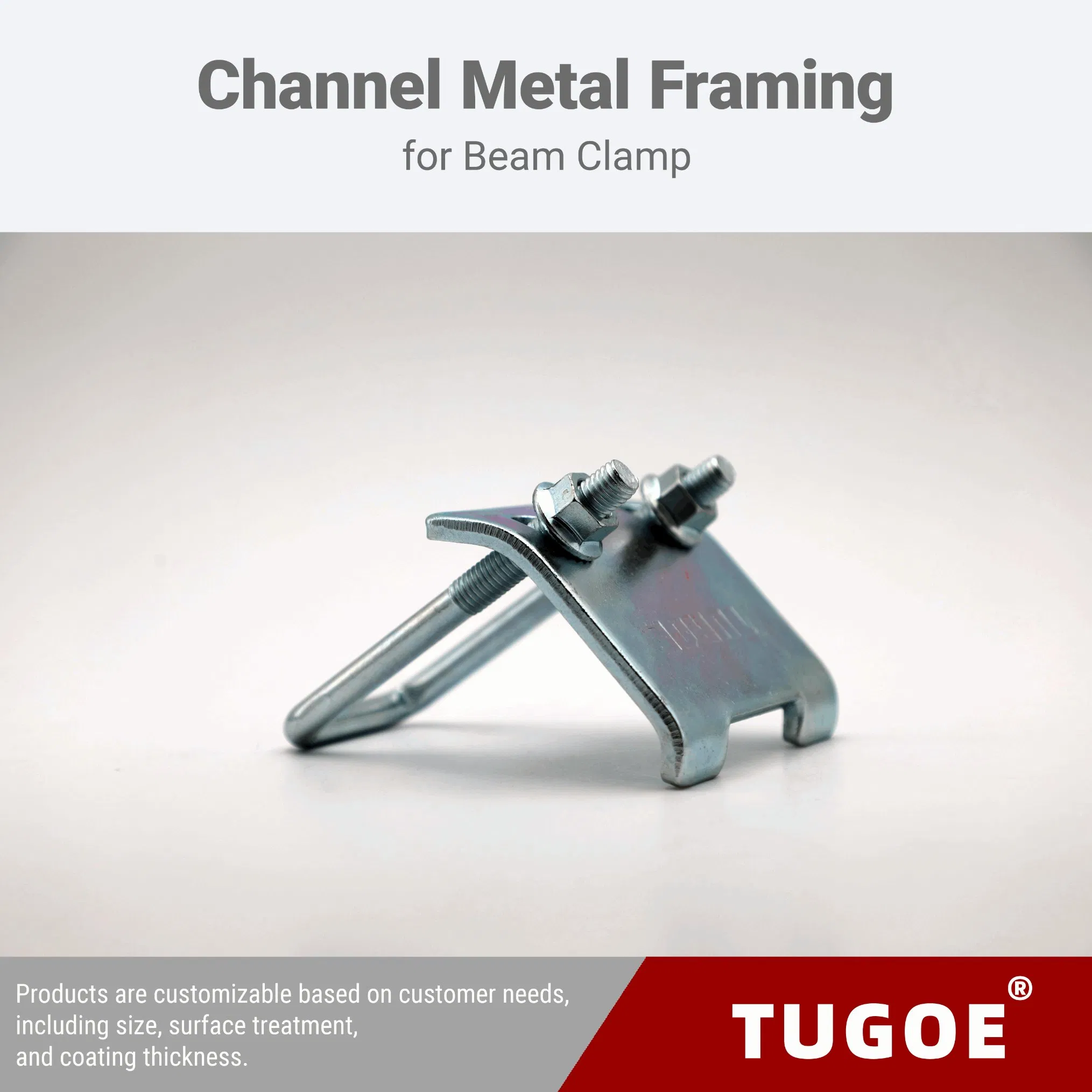 Customizable Channel Steel Beam Clamp for Industrial Applications