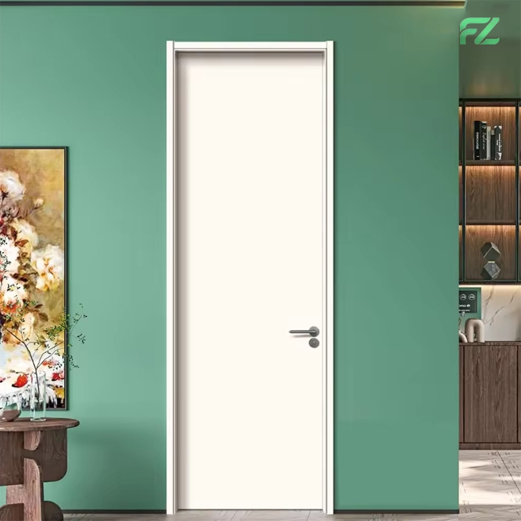 Custom Size Fire-Rated & Soundproof Simulated Wood Grain Aluminum Interior Doors Slab Doors