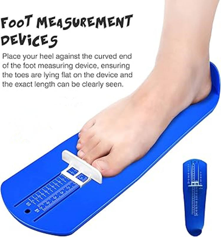 Factory Wholesale Custom Adults Kids Baby Toddler Shoe Feet Foot Measuring Ruler Sizer Foot Measuring Device Shoe Sizer