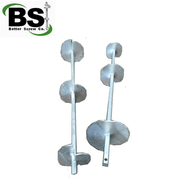 Square/Round Shaft Steel Helical Anchor/Helical Pier/Screw Piles