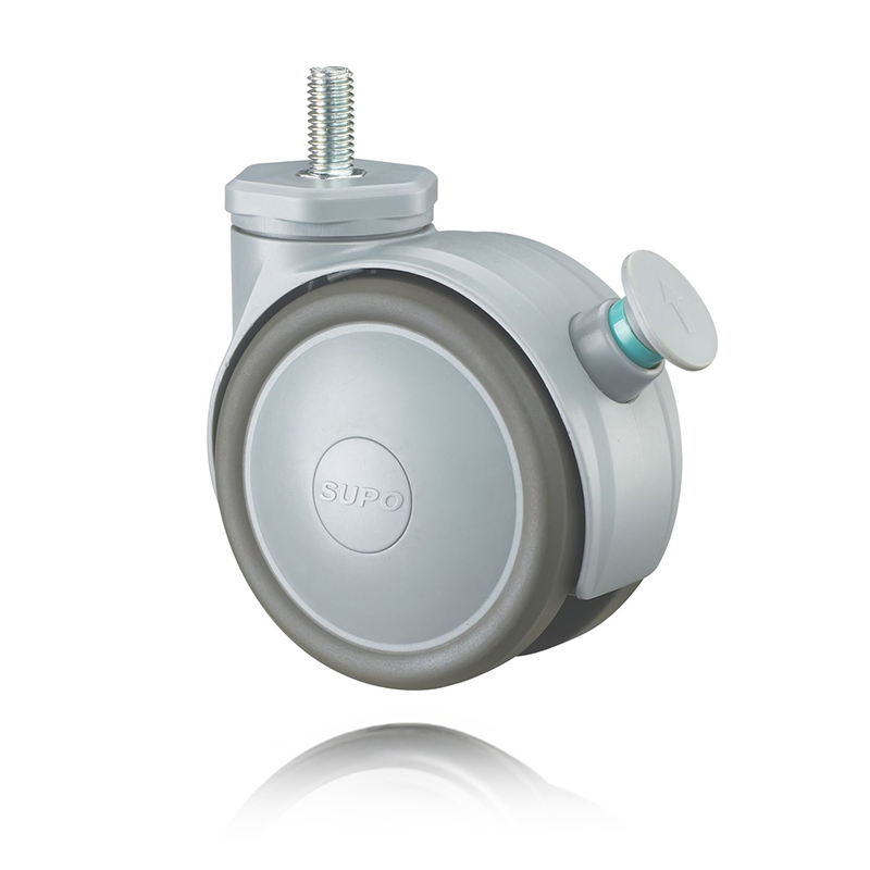 Top Plate Smooth Glide Floor-Scratch Resistant Medical Equipment Caster