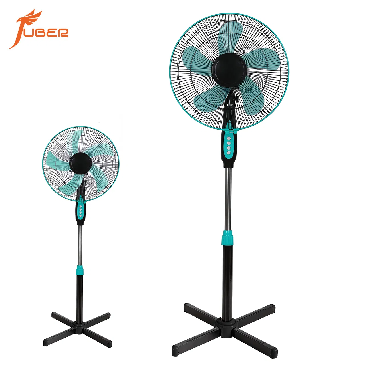 New Design Stand Fan with Cross Base Mesh Grill CE