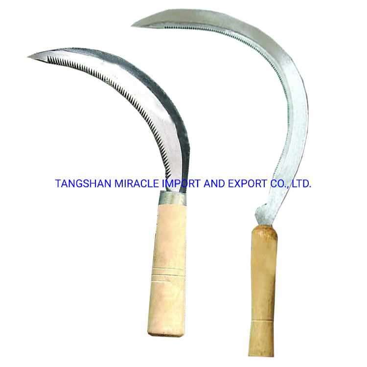 Agricultural Sawtooth Sickle Cutting Rice Water Grass Sickle for Senegal Market