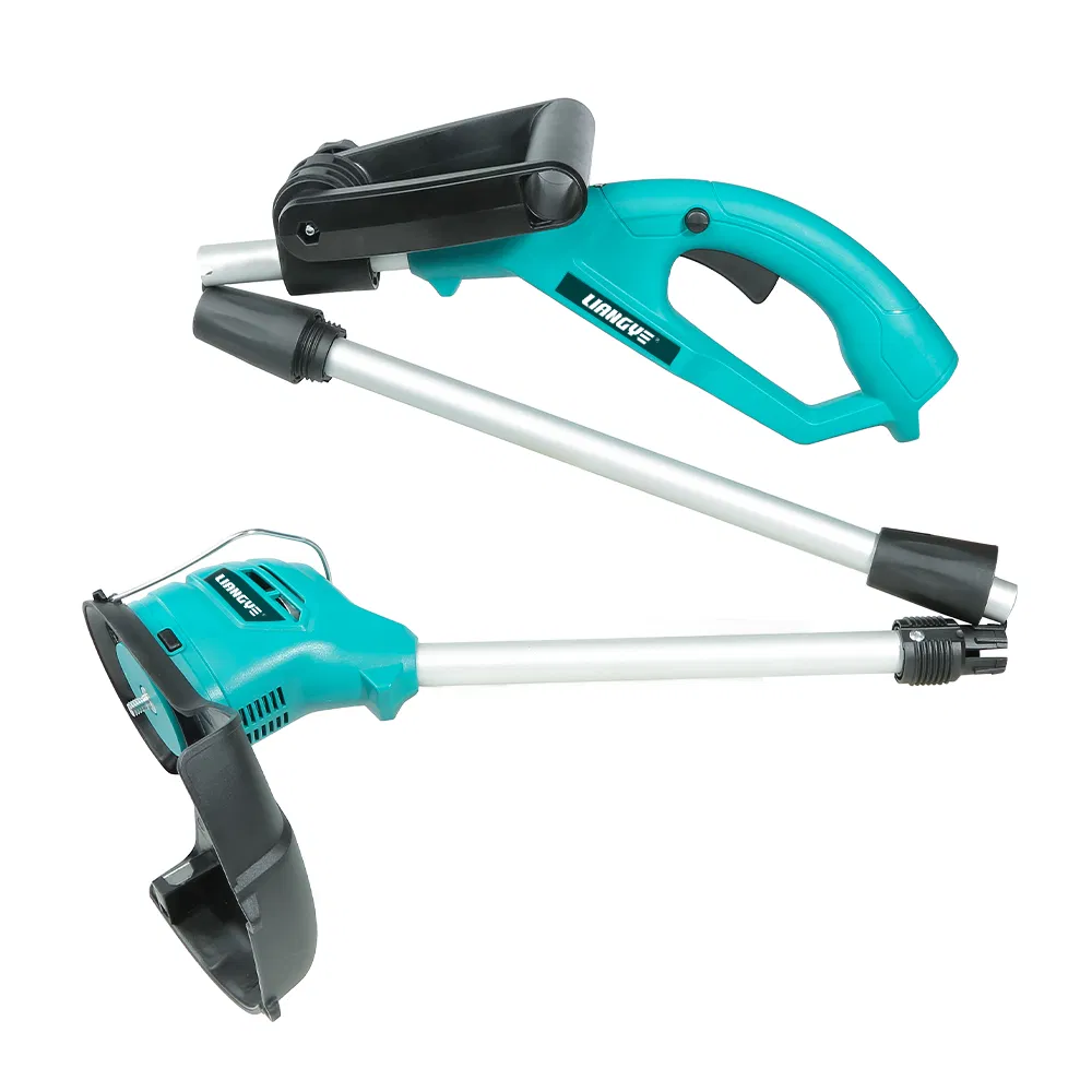 Liangye 12V Lightweight Handheld 10inches Compact Portable Cordless Electric Garden Grass Trimmer with Brush Cutter Head