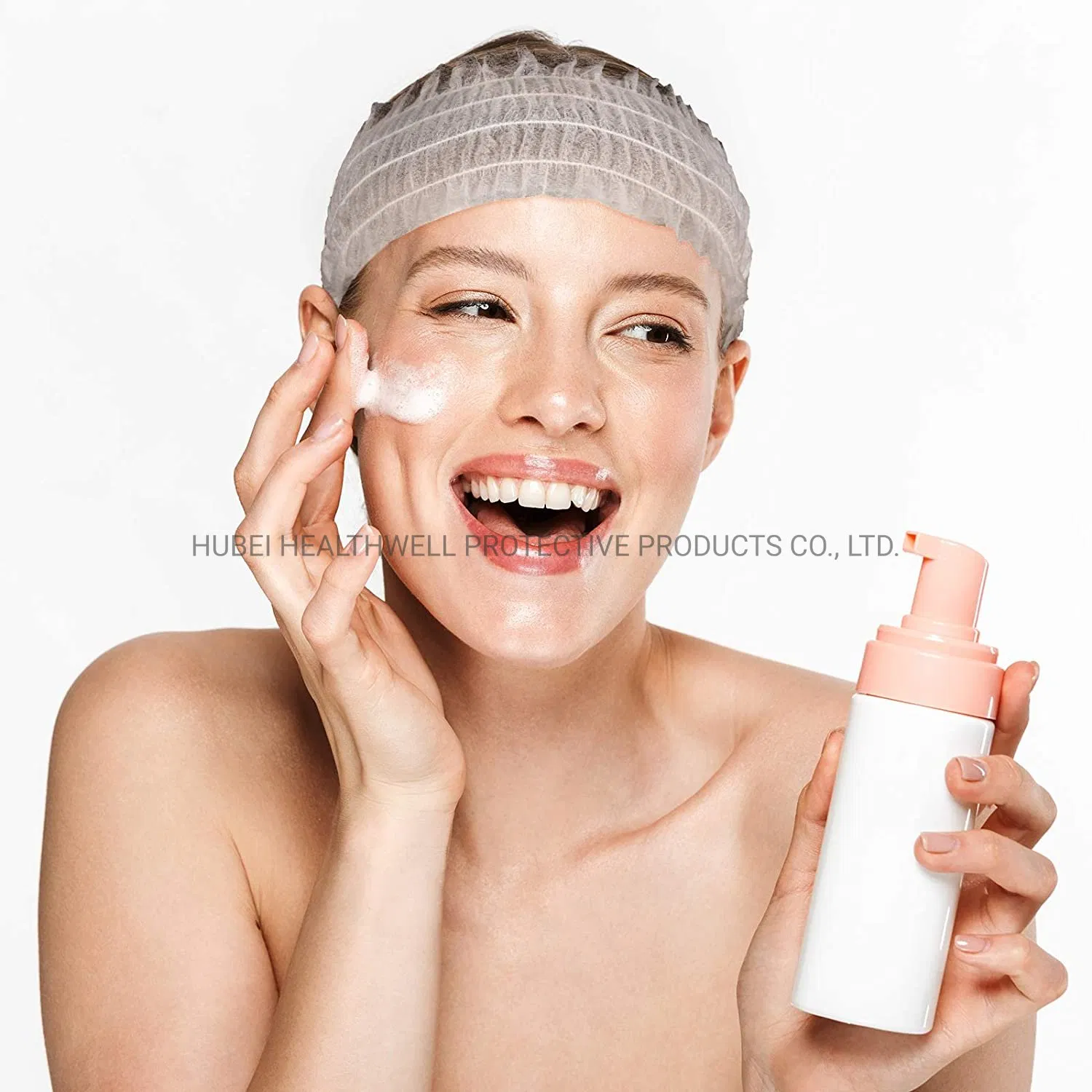 Non-Woven Beauty Hair Wrap Stretchable Salon Headbands SPA Elastic Disposable Hair Bands