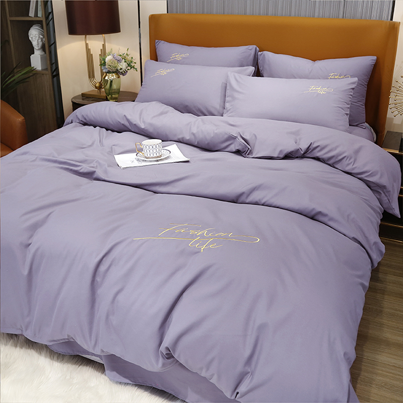 Washed Cotton Comforter Bedding Product China Embroidery Bedding Hotel