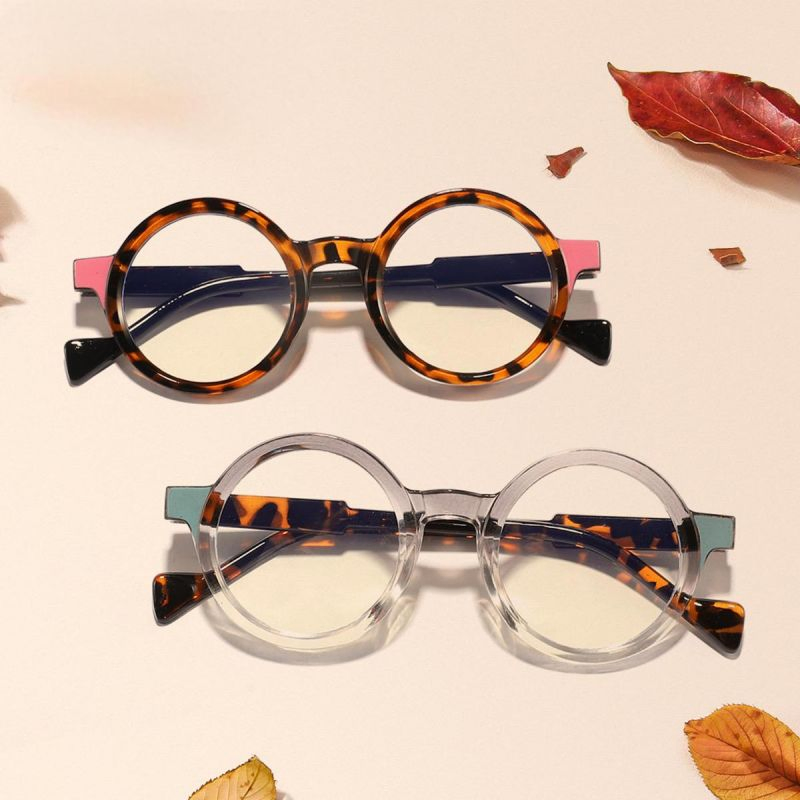 Fashionable Retro Round Frame Design Sense Reading Glasses