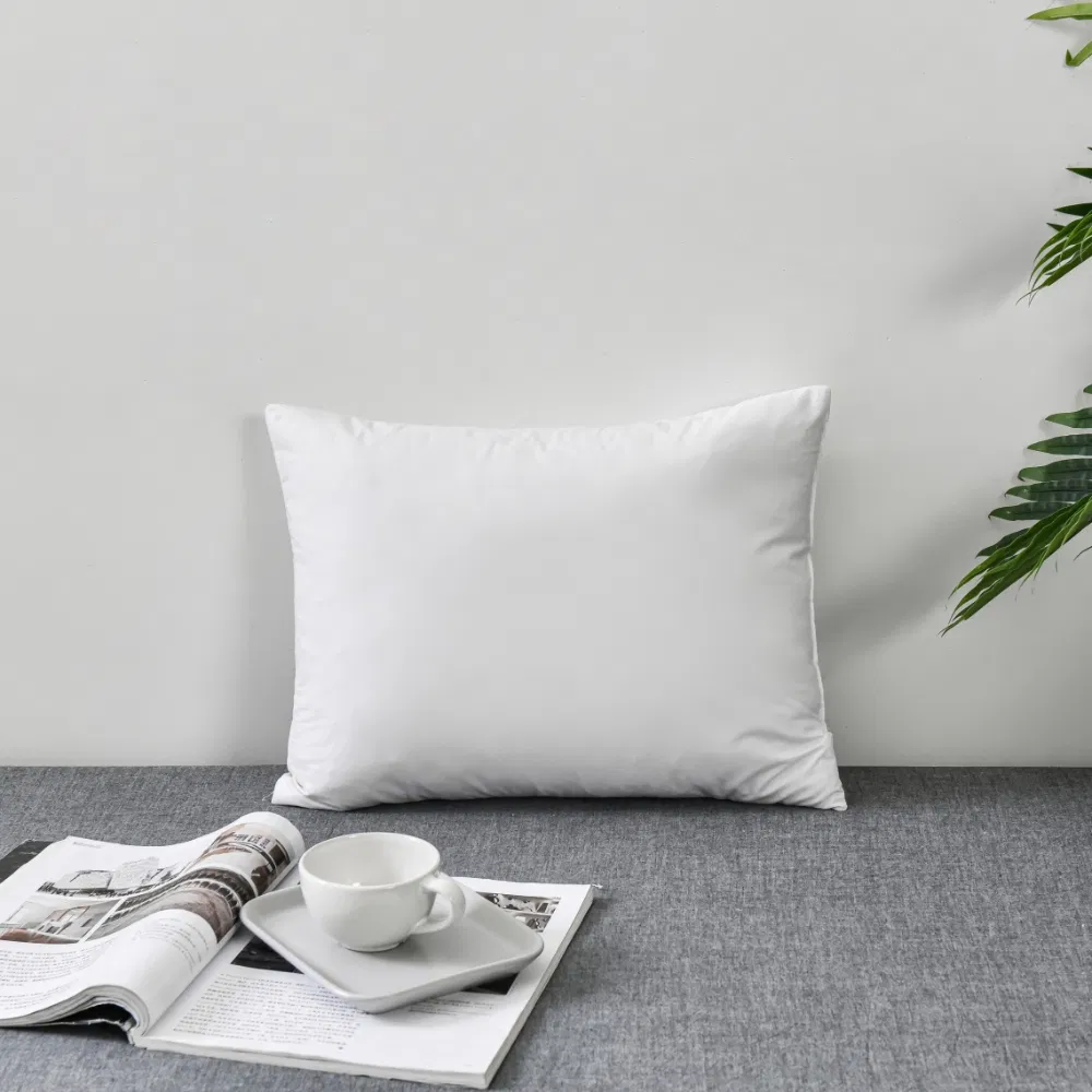 Wholesale 85/15 Goose Feather Pillow Inserts - 380tc Twill Weave Downproof Cover, Reinforced Gusset (MOQ 100PCS)