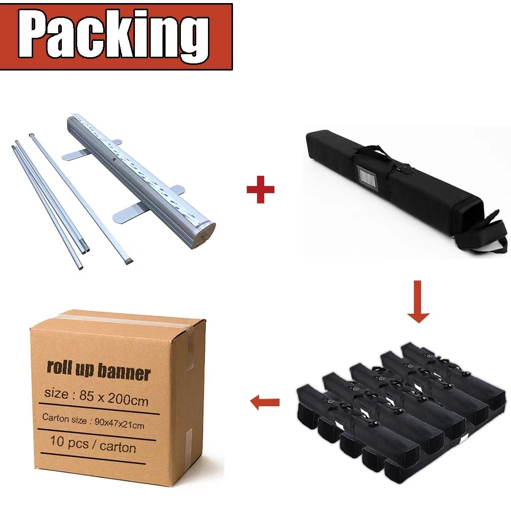 Cheap Aluminum Portable Roll up Banner Stand