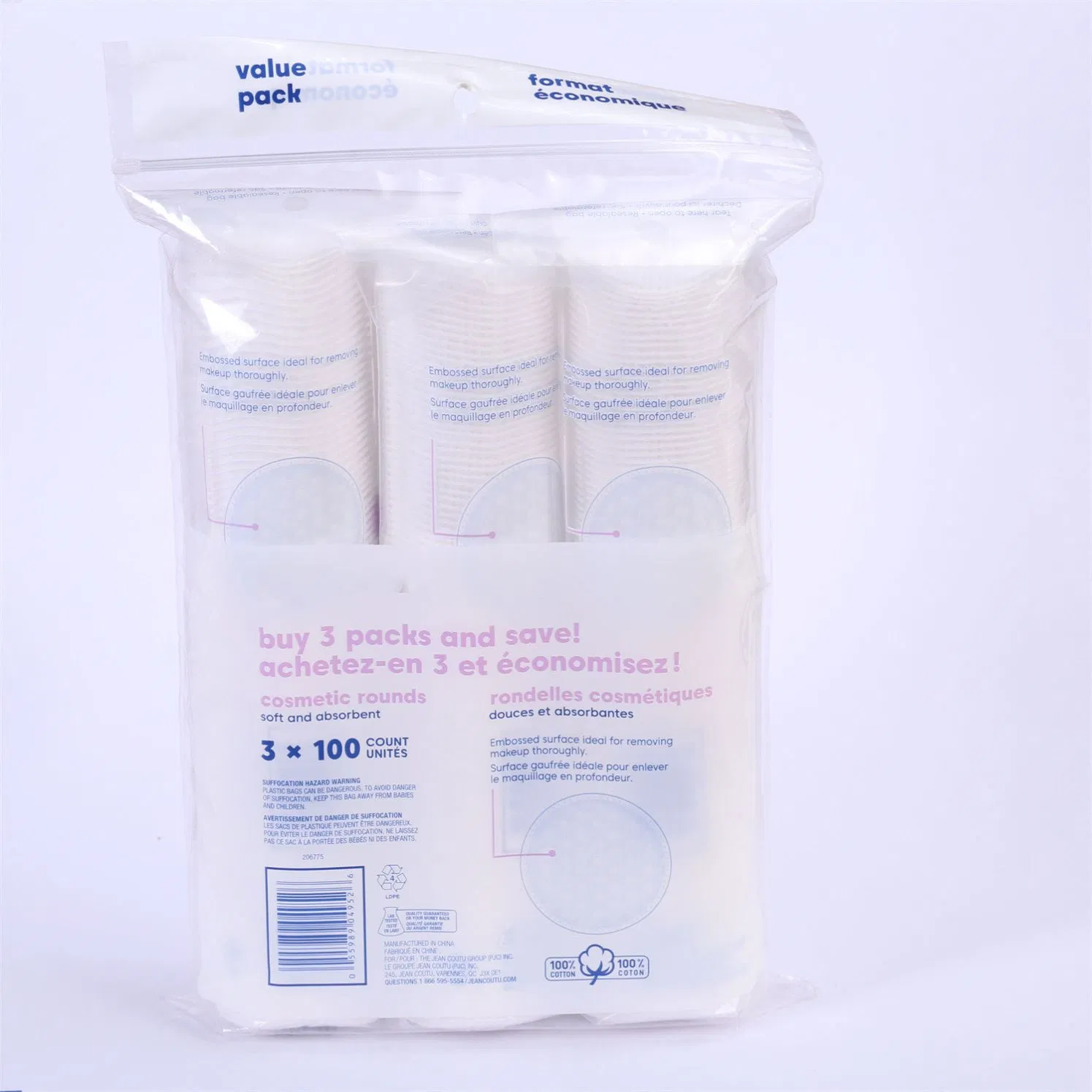 Disposable Deep Clean Makeups Cosmetic Skin Care Cotton Pads