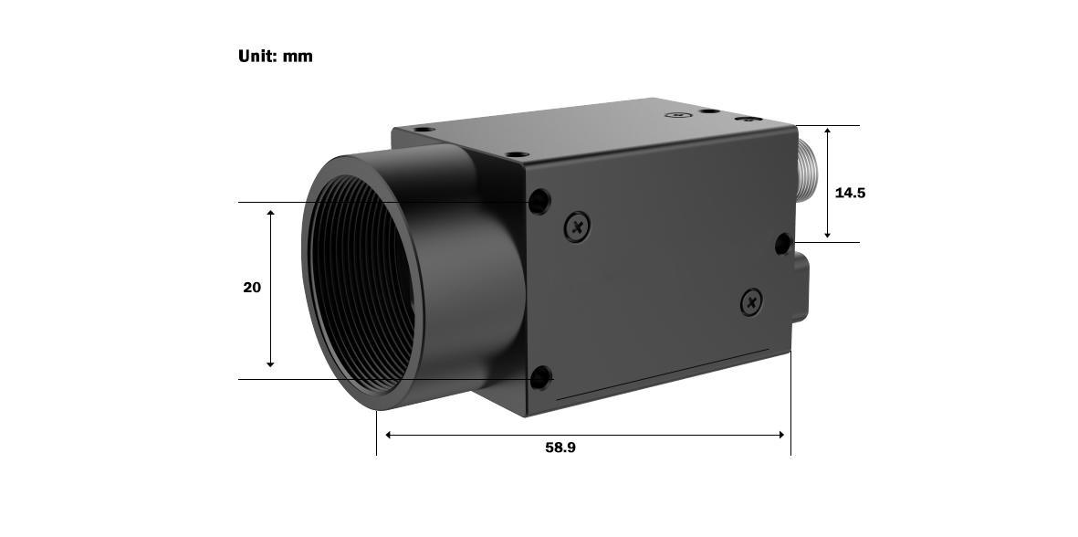 Промышленная камера 1.9MP Global Shutter Gige MV-200C/M-GE