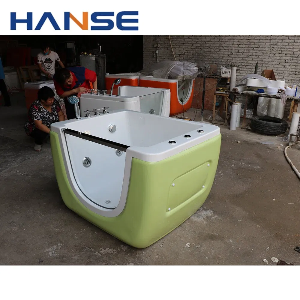 Colorful Acrylic Freestanding Hospital Baby Bathtub Baby Bubble Bath