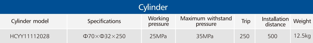 Гидравлический цилиндр для погрузчика 12.5кг, ход 250мм