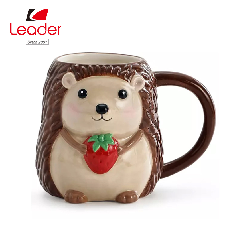 Adorable Hedgehog Shaped Mug Ceramic Mug