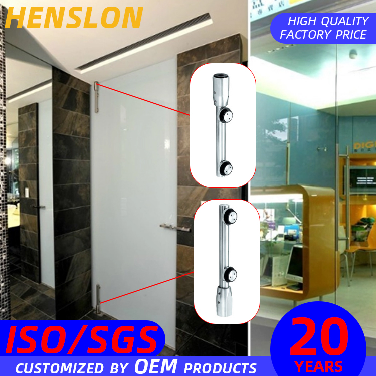 Rotated Frameless Office Whirl Glass Door Fitting Accessories with Axis 626