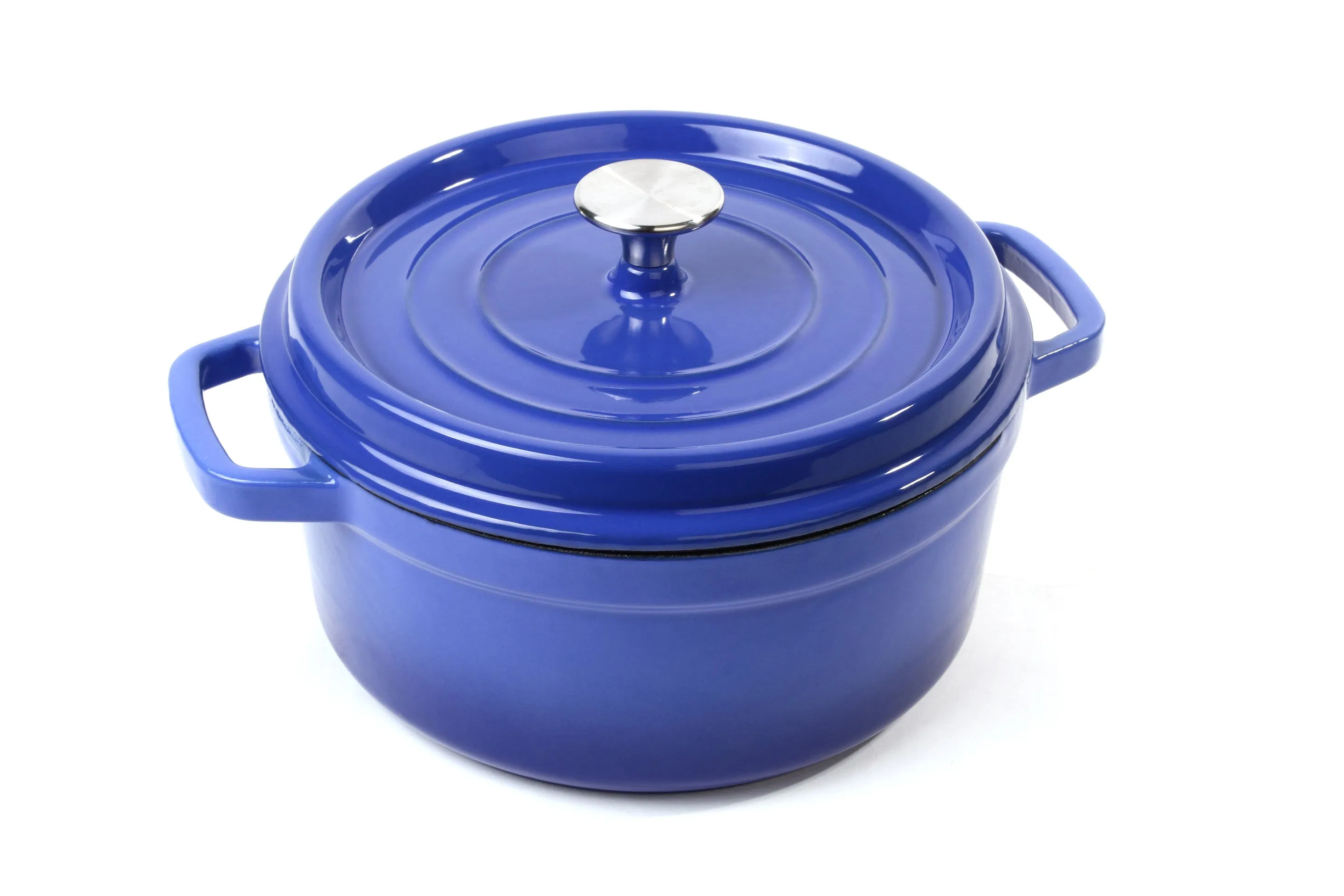 Чугунная кастрюля с эмалью под логотип