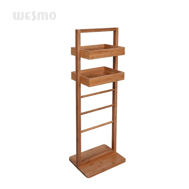 Carbonized Bamboo Products Bathroom Shelf