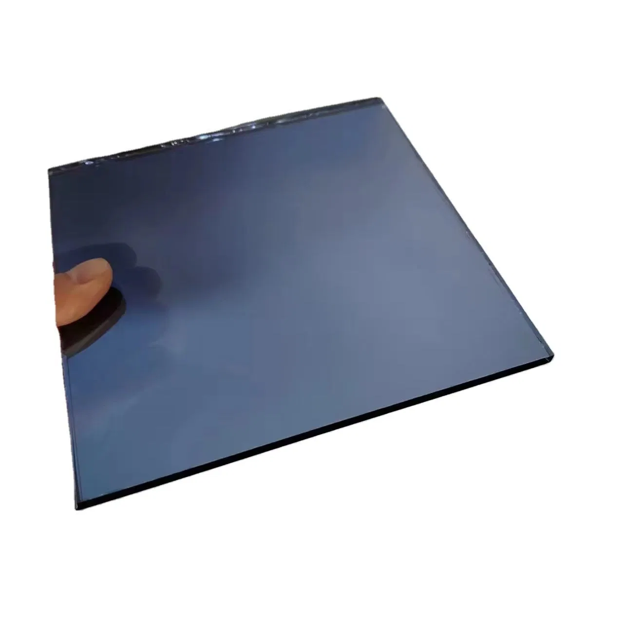 China Factory Custom Big Size Dark Blue Dark Green Glass for Curtain Wall