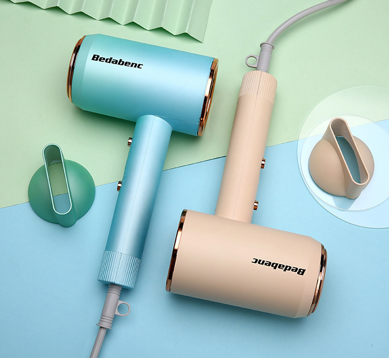 Foldable Portable Hair Dryer Household Dormitory High-Power Hot and Cold Air Multi-Speed Hair Dryer