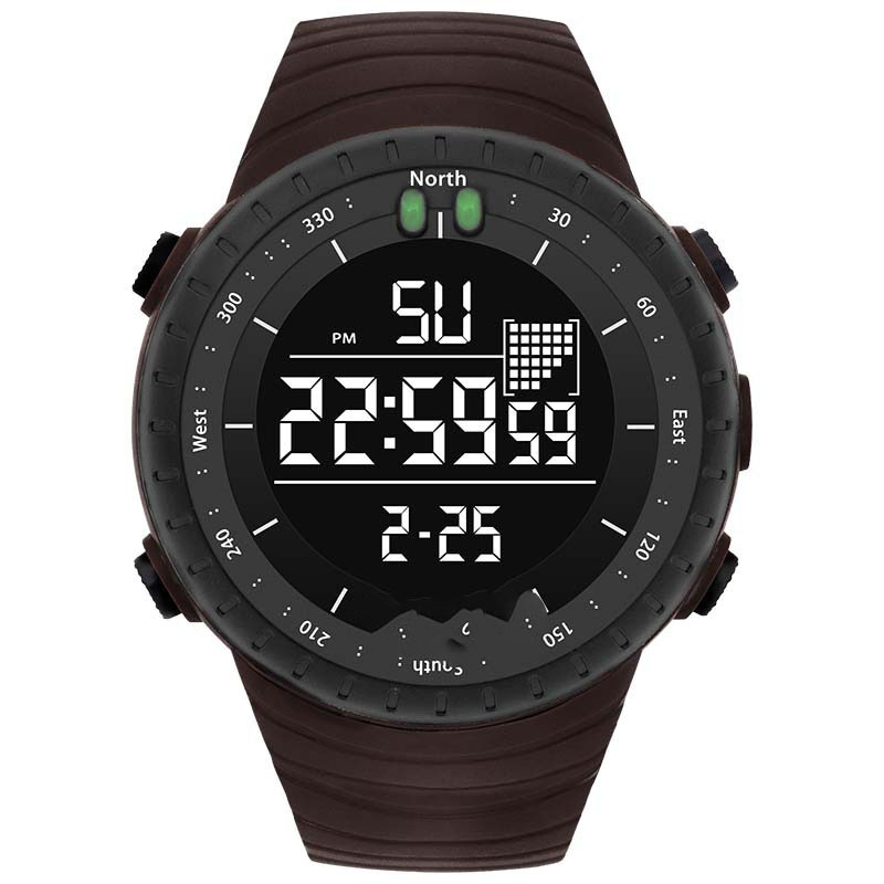 Popular Multifunctional Waterproof Sports Electronic Watch LED Hiking Outdoor Student Watch