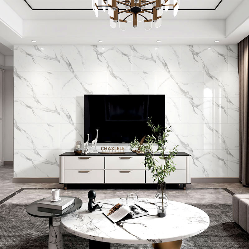 Маслостойкие 3D наклейки на стену под мрамор для кухни