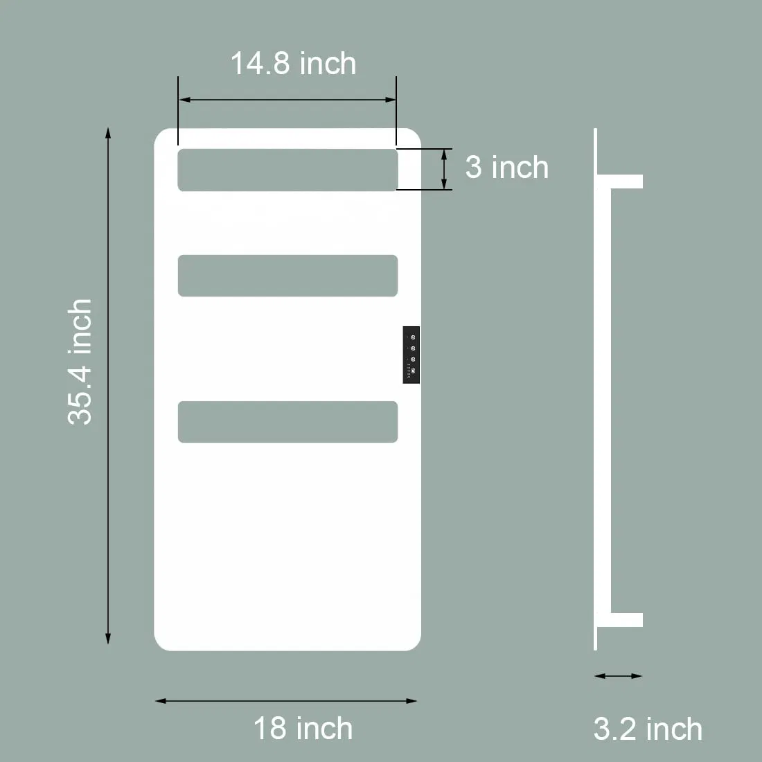 Factory Price Timer Wall Mounted Bathroom Electric Heated Towel Rack