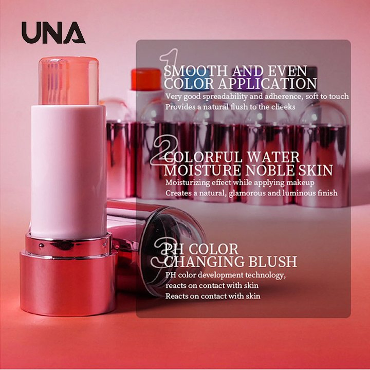 Custom Logo Jelly Blush Blusher Stick with Lip Cheek Tints Long Lasting Vegan Face Private Label Makeup Jelly Blush Tint