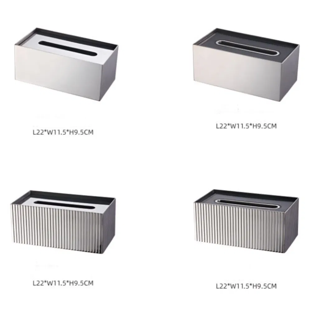 Xinhaohui Factory Hotel Supplies Tableware Stainless Steel Home Restaurant Tissue Holder Dispenser