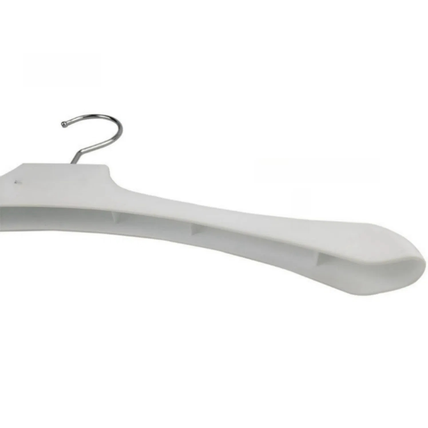 Space Efficient Plastic Clothes Hanger with Cascading Design for Layered Hanging