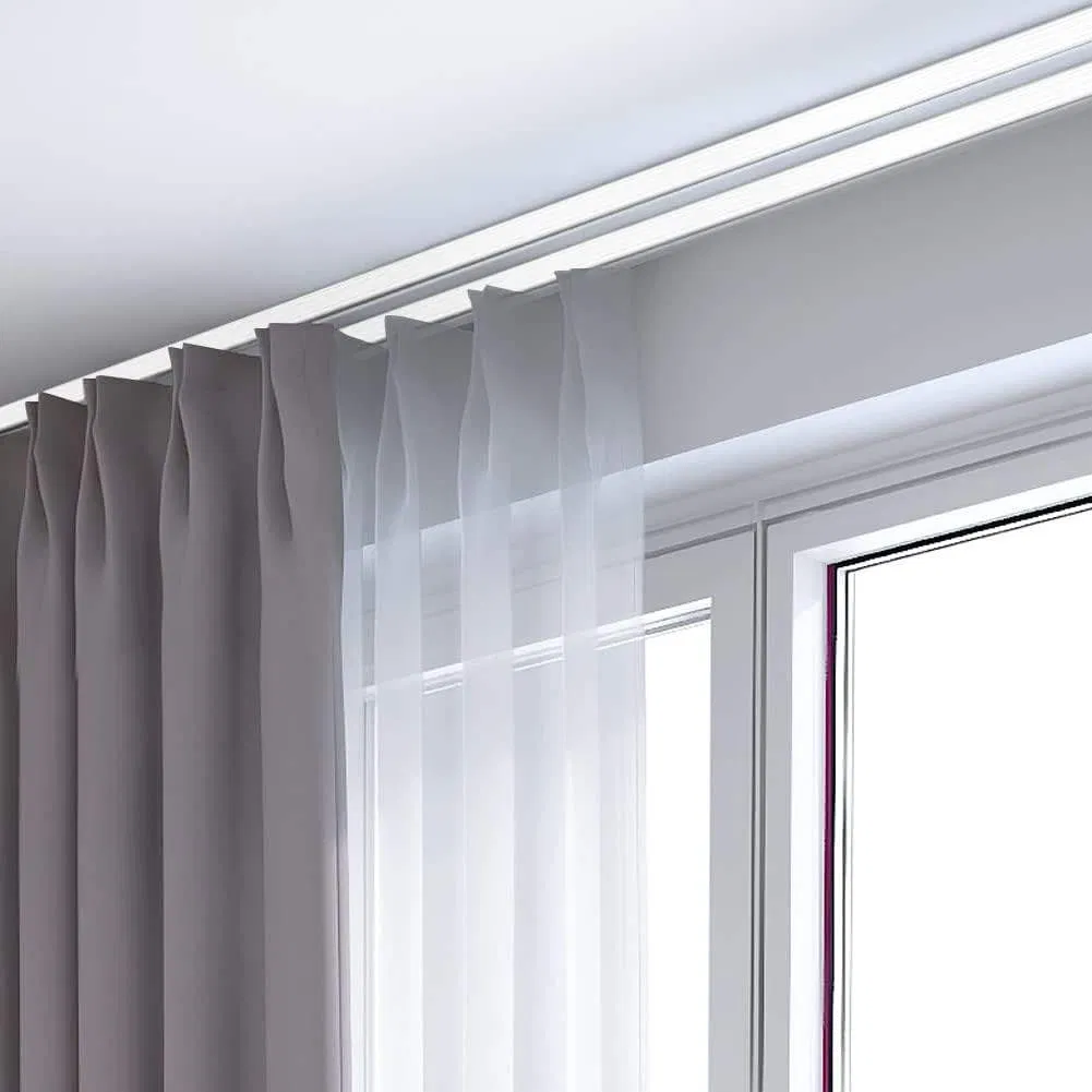 Sliding Drop Ceiling Rails Curtains, High Quality Aluminum Curtain Rail Runner, Track Joiner Ceiling Curtain Rail Control