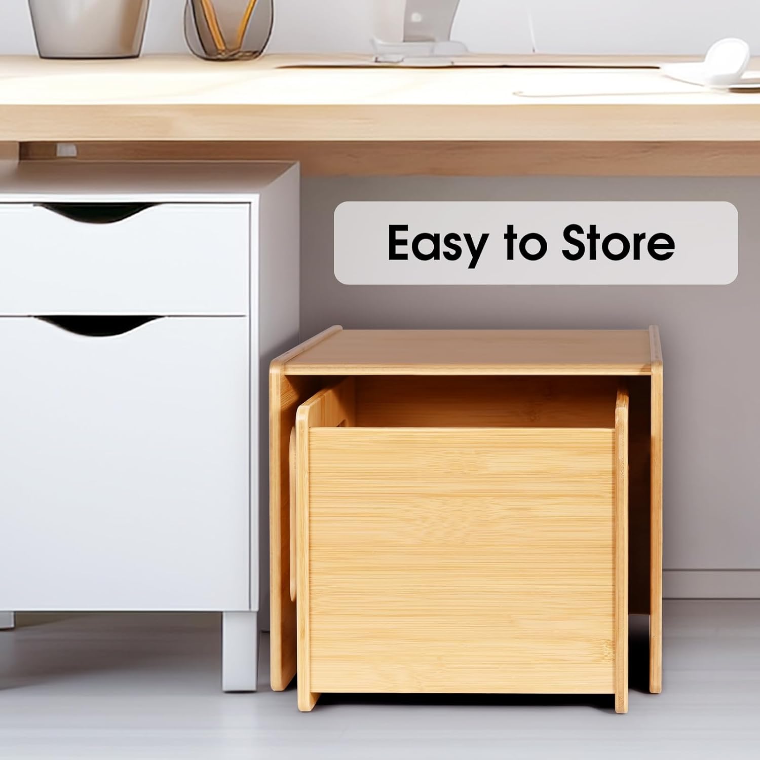 Стол и стул детский деревянный массив Монтессори