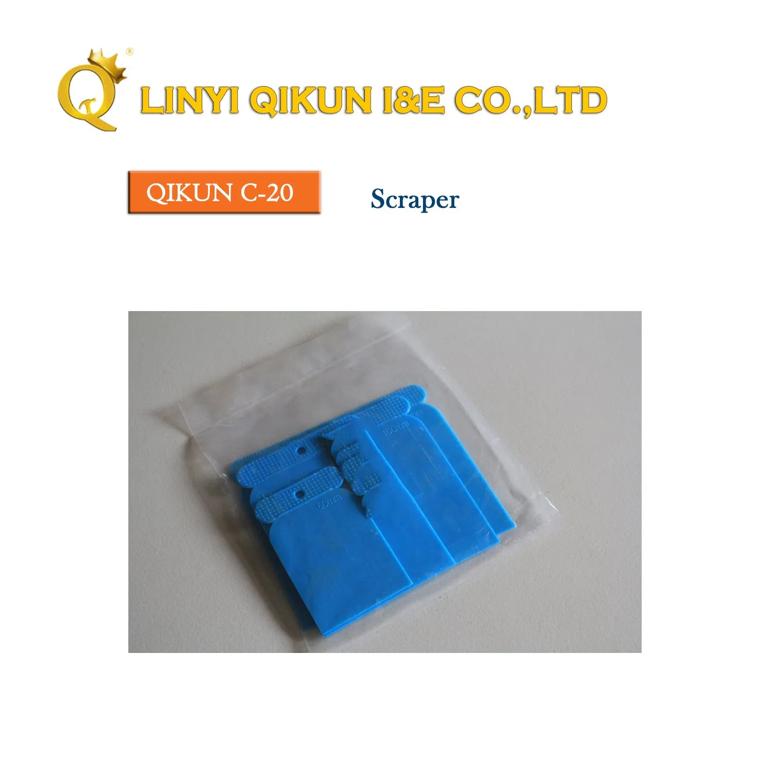 C-17 Construction Decoration Paint Hardware Hand Tools Plastic Handle Mirror Polished Stainless Steel Scraper