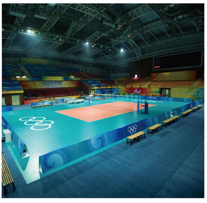 ПВХ покрытие для спортивных площадок 4.5-8мм