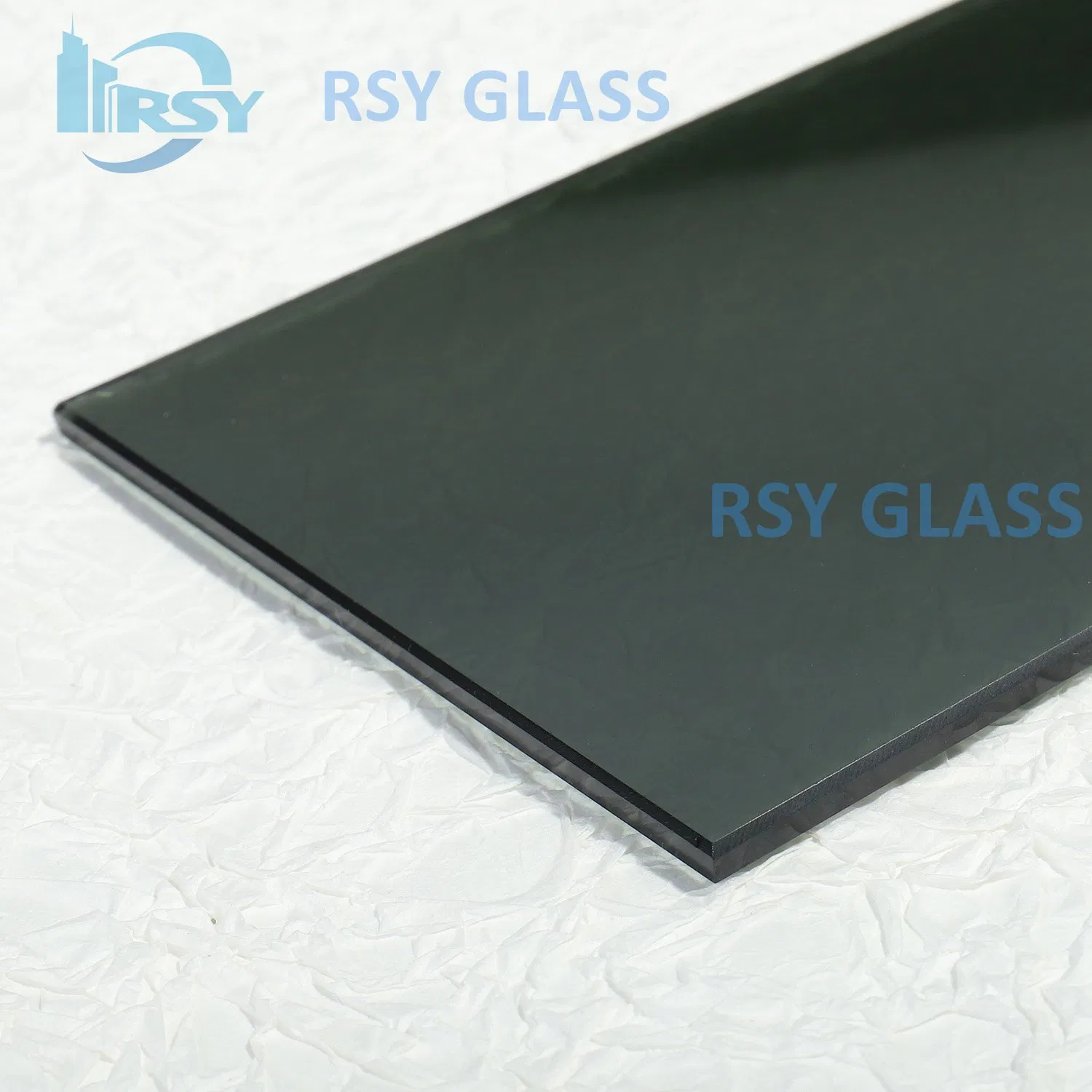 Tinted Silver Coated Reflective Glass with Black Color
