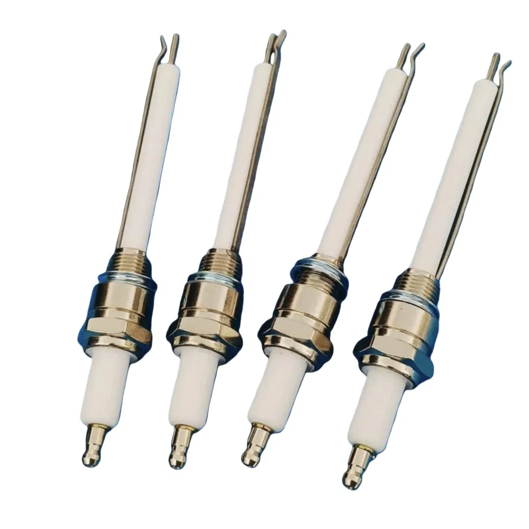 Customized Fuel Gas Burner Alumina Ceramic Insulator Ignition Electrode Rod