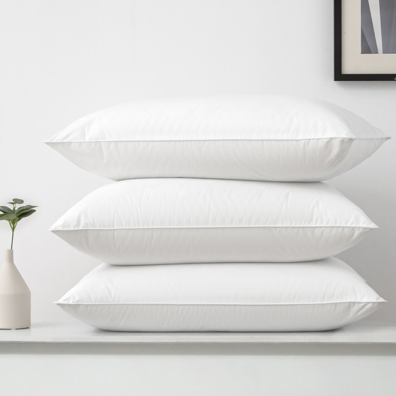 OEM 5 Star Hotel Pillows Bed Sleeping White Microfiber Cushion Pillow for Home or Hotel