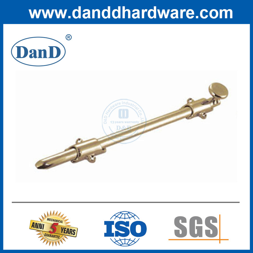 Straight Type Concealed Brass Dutch Flush Bolt for Internal Door