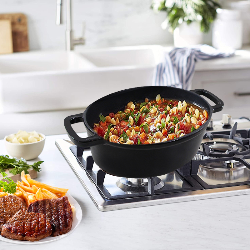 Чугунная эмалированная кастрюля-кокот Cookwin, 3.9 кварты