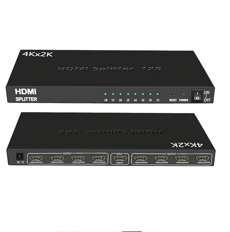Разветвитель HDMI 1x8, 4K Ultra HD, 3D